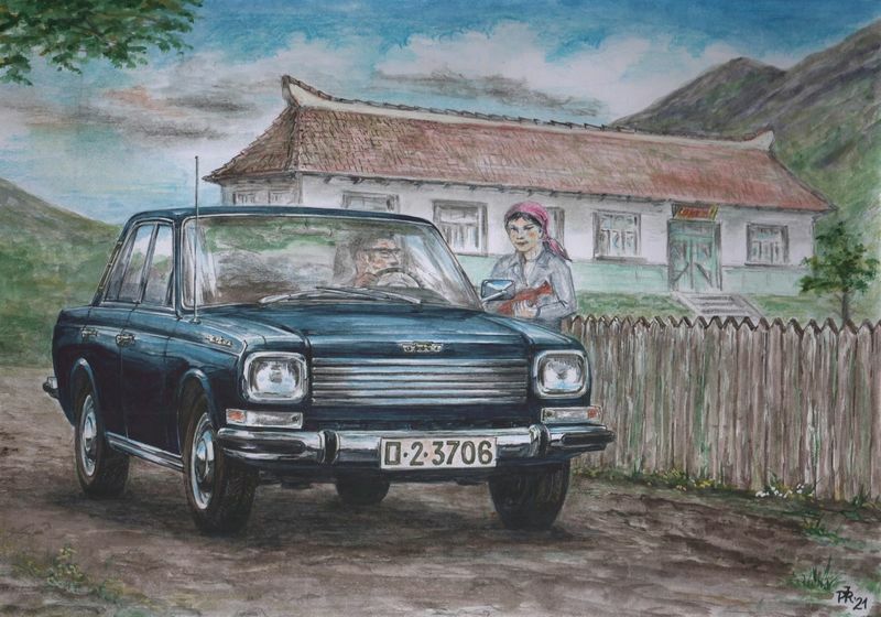 North Korean Car Paintings