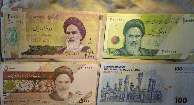 Iran Currency called Iranian Rials, or Tomans