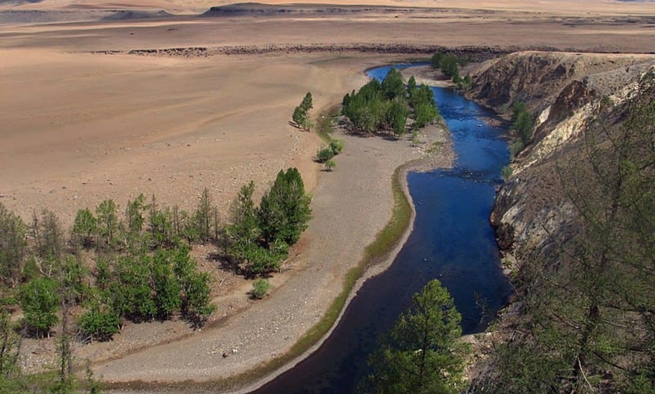 Large orkhon river