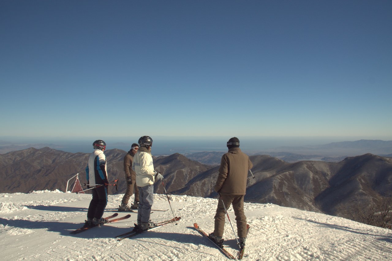 ski trip north korea
